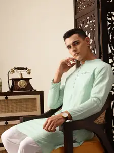 House of Pataudi Embroidered Jashn Kurta