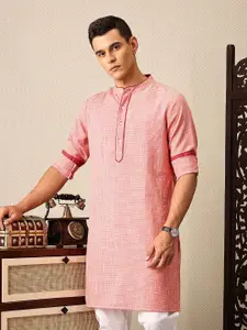 House of Pataudi Checked Jashn Kurta