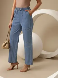 Chemistry Women Pure Cotton Straight Fit Mid-Rise Jeans