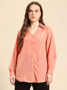 Qurvii Women Comfort Silk Party Shirt with Sequin Details