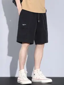 StyleCast Men Typography Printed Regular Fit Mid-Rise Shorts