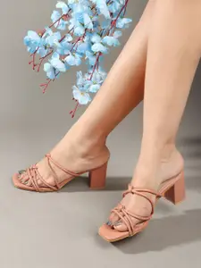 DressBerry Women Open Toe Block Heel Sandals