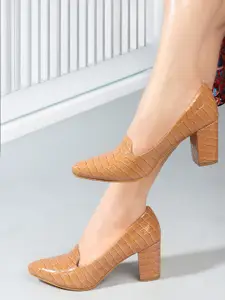 CORSICA Women Textured Party Block Pumps