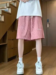 StyleCast Men Typography Printed Regular Fit Mid-Rise Shorts