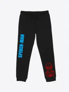 YK Marvel Boys Spider-Man Graphic Printed Full Length Joggers