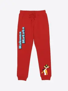 YK Disney Boys Graphic Printed Regular Fit Joggers
