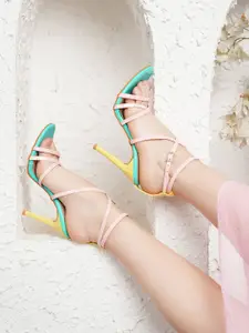 DressBerry Women Open Toe Kitten Sandals