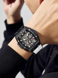 GIORDANO Men Leather Straps Multifunction Analogue Watch GZ-50098-06