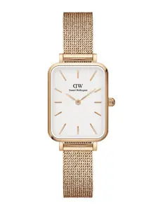 Daniel Wellington Women Embellished Dial & Stainless Steel Straps Analogue Watch DW00100431K