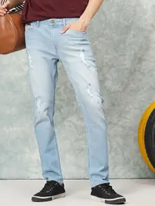 The Indian Garage Co Men Slim Fit Mildly Distressed Jeans