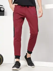 The Indian Garage Co Men Colourblocked Mid Rise Joggers