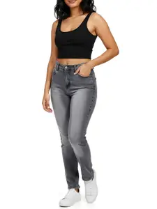 glitchez Women Heavy Fade Stretchable Jeans