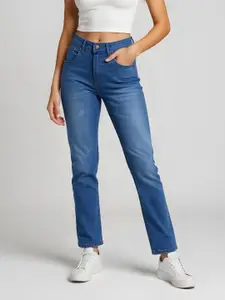 glitchez Women Relaxed Fit Light Fade Stretchable Jeans