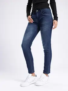 glitchez Women Slim Fit Light Fade Stretchable Jeans