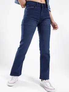 glitchez Women Dark Shade Straight Light Fade Stretchable Jeans