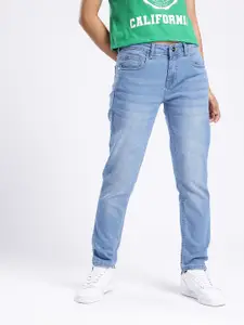 glitchez Women Slim Fit Heavy Fade Jeans