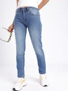 glitchez Women Slim Fit Heavy Fade Stretchable Jeans