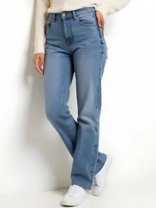 glitchez Women Relaxed Fit Light Fade Jeans