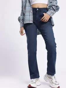 glitchez Women Straight Fit Light Fade Stretchable Jeans