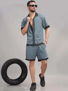 TRIBE Short Sleeves Shirt With Shorts