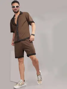 TRIBE Short Sleeves Shirt With Shorts