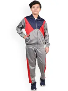 BAESD Boys Colourblocked Mid Rise Tracksuit