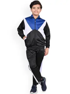 BAESD Boys Mock Collar High-Rise Track Suit