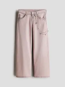 H&M Girls Relaxed Wide Leg Jeans