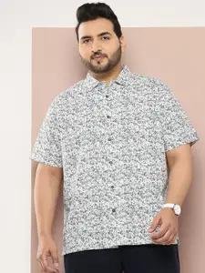 Thomas Scott Plus Size Premium Paisley Printed Pure Cotton Casual Shirt