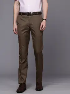 Raymond Men Textured Slim Fit Formal Trousers