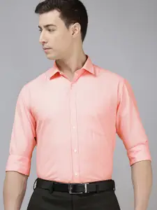 Park Avenue Slim Fit Textured Self Design Formal Shirt