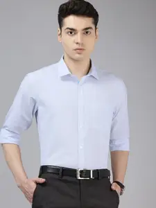 Park Avenue Self-Design Slim Fit Formal Shirt