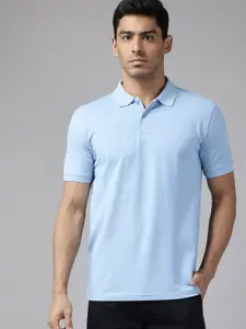 Park Avenue Solid Polo Collar T-shirt
