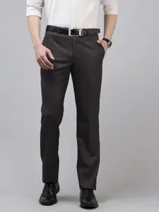 Park Avenue Men Checked Formal Trousers