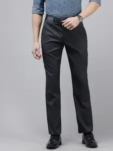 Park Avenue Men Textured Formal Trousers