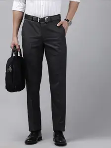 Park Avenue Men Checked Formal Trousers