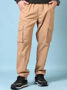 V-Mart Men Cotton Regular Fit Mid-Rise Cargos Trousers
