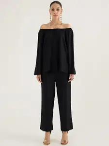 FEMMELLA Off Shoulder Top With Trousers