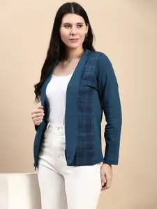 Kryptic Women Open Front Printed Cotton Shrug