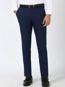 Peter England Men Slim Fit Formal Trousers