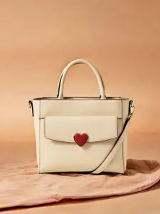 Accessorize Women Heart Faux Leather Handbag