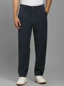 Louis Philippe Jeans Men Smart Regular Fit Mid-Rise Pleated Trousers