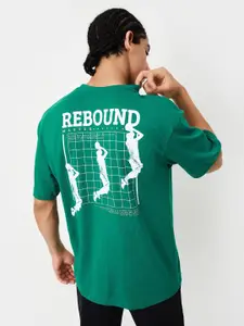 max Men Graphic Printed Round Neck Cotton T-shirt