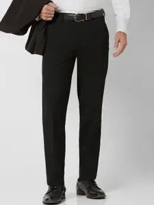 Van Heusen Men Regular Fit Mid-Rise Flat-Front Formal Trousers