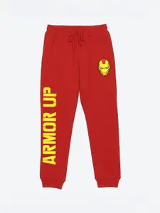 YK Marvel Boys Graphic Printed Regular Fit Joggers
