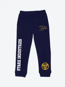 YK Marvel Boys Graphic Printed Cotton Joggers Track Pants