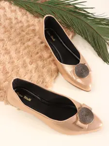 Retro Walk Women Ballerinas with Buckles Flats