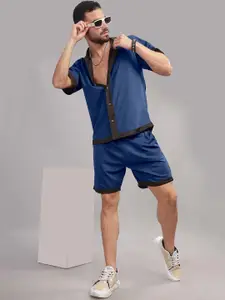 TRIBE Short Sleeves Shirt With Shorts