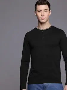 Allen Solly Henley Neck Pure Cotton Slim Fit T-shirt