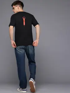 Allen Solly Drop-Shoulder Sleeves Pure Cotton T-shirt